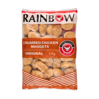 RAINBOW FROZEN CRUMBED CHICKEN NUGGETS 1KG
