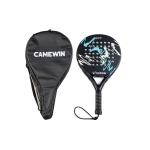 CAMEWIN PADEL RACKET - ROUND - WHITE TURQUOISE - 50% CARBON