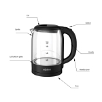 Regal Pro - 1.7L 2200W Glass Kettle