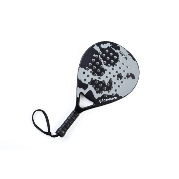 CAMEWIN PADEL RACKET - TEAR DROP - GREY- 100% CARBON