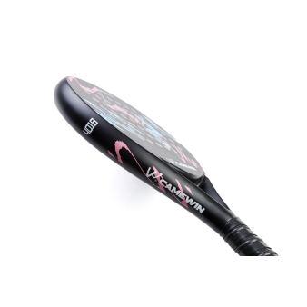CAMEWIN PADEL RACKET - ROUND - PINK TURQUOISE - 50% CARBON