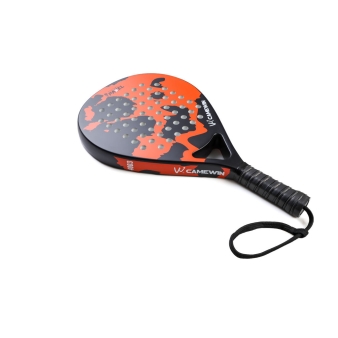 CAMEWIN PADEL RACKET - TEAR DROP - ORANGE - 100% CARBON
