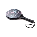 CAMEWIN PADEL RACKET - ROUND - PINK TURQUOISE - 50% CARBON