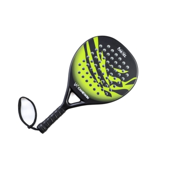 CAMEWIN PADEL RACKET - ROUND - YELLOW - 50% CARBON