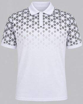 Golf Shirt - Black and White