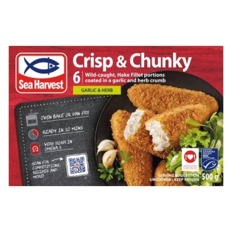 SEA HARVEST CRISP &amp; CHUNKY - GARLIC &amp; HERB - 500g
