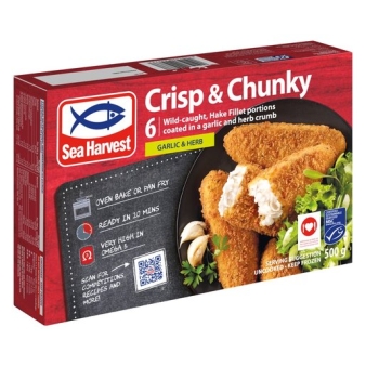 SEA HARVEST CRISP &amp; CHUNKY - GARLIC &amp; HERB - 500g