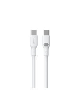 HAVIT - Pastel 1.0m 60W Type-C to Type-C Charger Cable - White