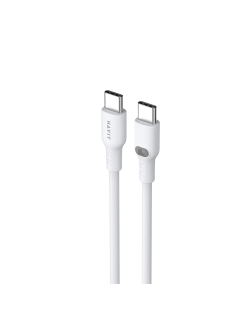 HAVIT - Pastel 1.0m 60W Type-C to Type-C Charger Cable - White