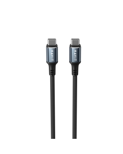HAVIT - Metallic 1.0m 60W Type-C to Type-C Charger Cable