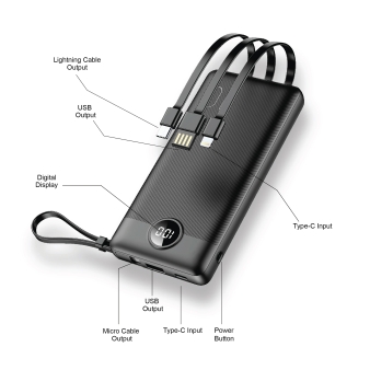 ULTRALINK -  10000mAh Multi-Port Power Bank