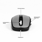 ULTRALINK - USB Rechargeable Mouse - Charcoal Black