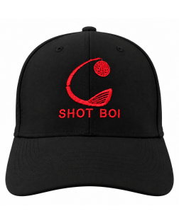 Shot Boi Clothing - Golf Cap - Black/Red
