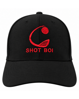 Shot Boi Clothing - Golf Cap - Black/Red