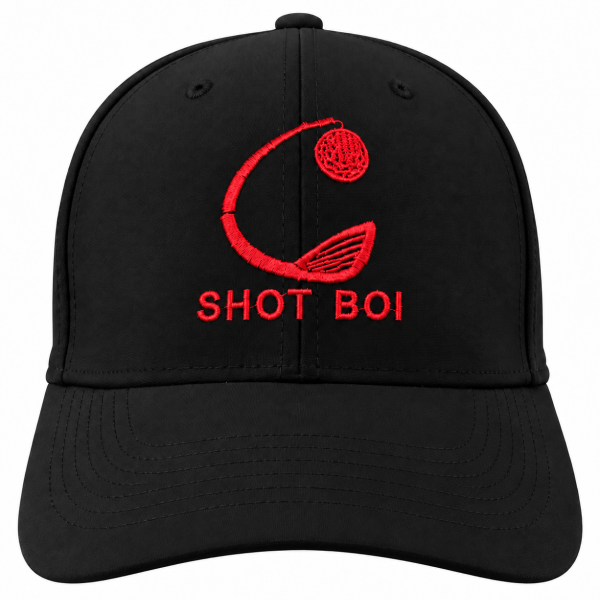 Shot Boi Clothing - Golf Cap - Black/Red