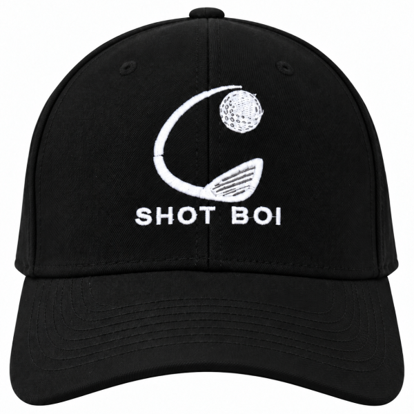 Shot Boi Clothing - Golf Cap - Black/White