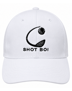 Shot Boi Clothing - Golf Cap - White/Black