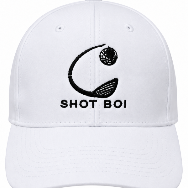 Shot Boi Clothing - Golf Cap - White/Black